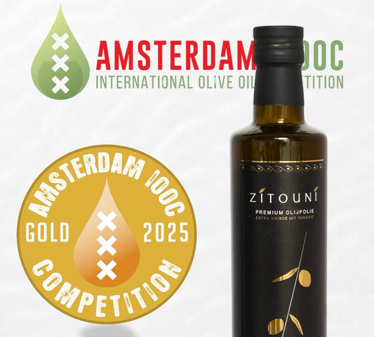 Zitouni wint goud op de Amsterdam International Olive Oil Competition! 🏆